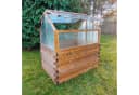 QLS Mini-Gewächshaus Timber aus Holz mit Polycarbonat Bild 5