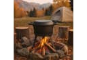 QLS Feuertopf Gusseisen 10L 3in1 mit Deckel Grill & Pfanne Schwarz Bild 1