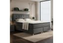 M-Punkt24 Boxspringbett MONZA 180x200 cm Grau Anthrazit mit Topper Bild 5