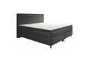 M-Punkt24 Boxspringbett MILANO Grau/Anthrazit mit 7-Zonen Matratze & Topper Bild 1