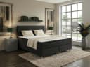 M-Punkt24 Boxspringbett MILANO Grau/Anthrazit mit 7-Zonen Matratze & Topper Bild 2