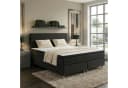 M-Punkt24 Boxspringbett MILANO Grau/Anthrazit mit 7-Zonen Matratze & Topper Bild 3