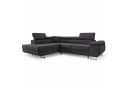 M-Punkt24 Ecksofa DUBAI Samt Anthrazit mit Schlaffunktion und Bettkasten Bild 1