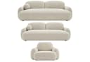 M-Punkt24 Sofa-Set Verona 3-2-1 Creme mit Bettfunktion Bild 1