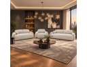 M-Punkt24 Sofa-Set Verona 3-2-1 Creme mit Bettfunktion Bild 3