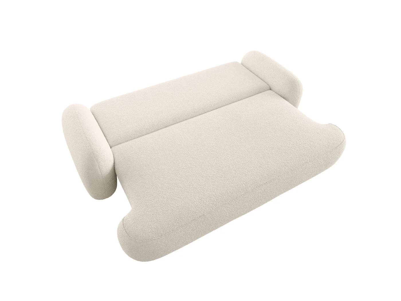 M-Punkt24 Sofa-Set Verona 3-2-1 Creme mit Bettfunktion - Bild 4