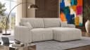 M-Punkt24 Ecksofa ASTI mit Bettfunktion und universeller Ottomane in Creme Bild 2