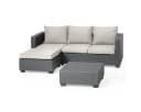 Keter Gartenlounge-Set Salta 3-tlg. Anthrazit Rattanoptik mit Kissen Bild 1