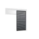 Weide Horizontale Lamellenwand Aluminium Anthrazit für Pergola Bild 1