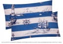 Heubergshop Kissenbezug 2er-Set 40x80cm Seersucker Maritim Baumwolle Bild 1