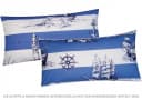 Heubergshop Kissenbezug 2er Set 40x80cm Maritim Anker Schiff Leuchtturm Bild 1