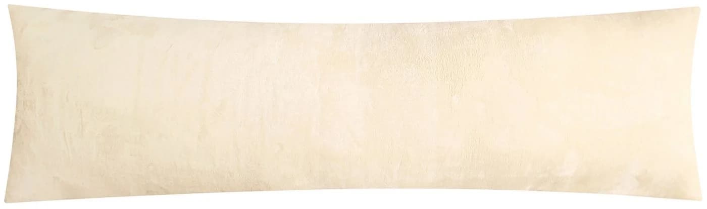 Heubergshop Seitenschläferkissenbezug Fleece Creme 40x145cm - Bild 2