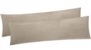 Heubergshop Seitenschläferkissenbezug 2x Beige Fleece 40x145cm Bild 2