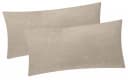 Heubergshop Kissenbezug 2er Set Fleece Beige 40x80cm Bild 2