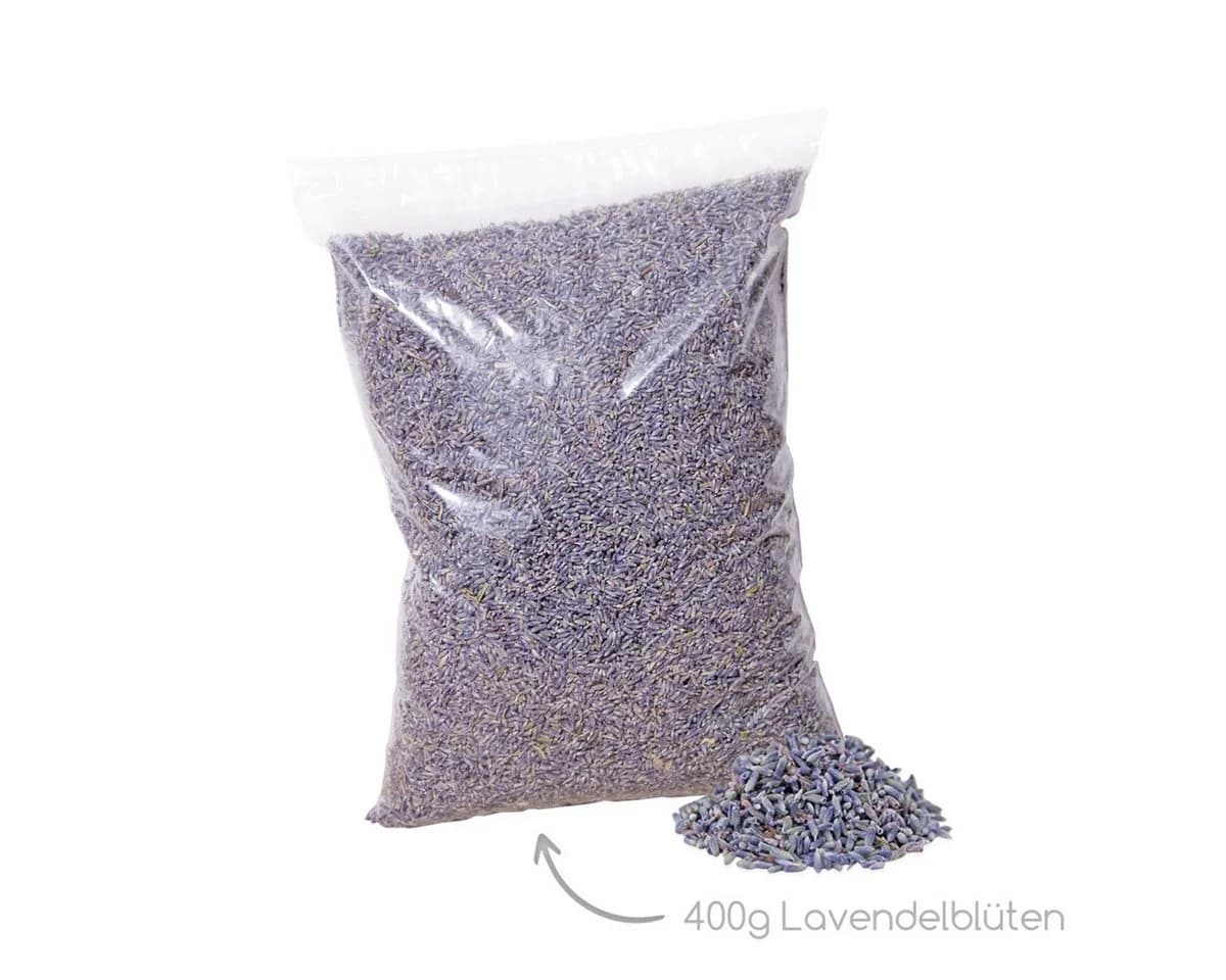 Heubergshop Lavendelbeutel, 400g Lavendelblüten Nachfüllpack Lavendel getrocknet - Bild 3