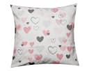 Heubergshop Kissenbezug 40x40cm Rosa Herzen Love Liebe Baumwolle Bild 2