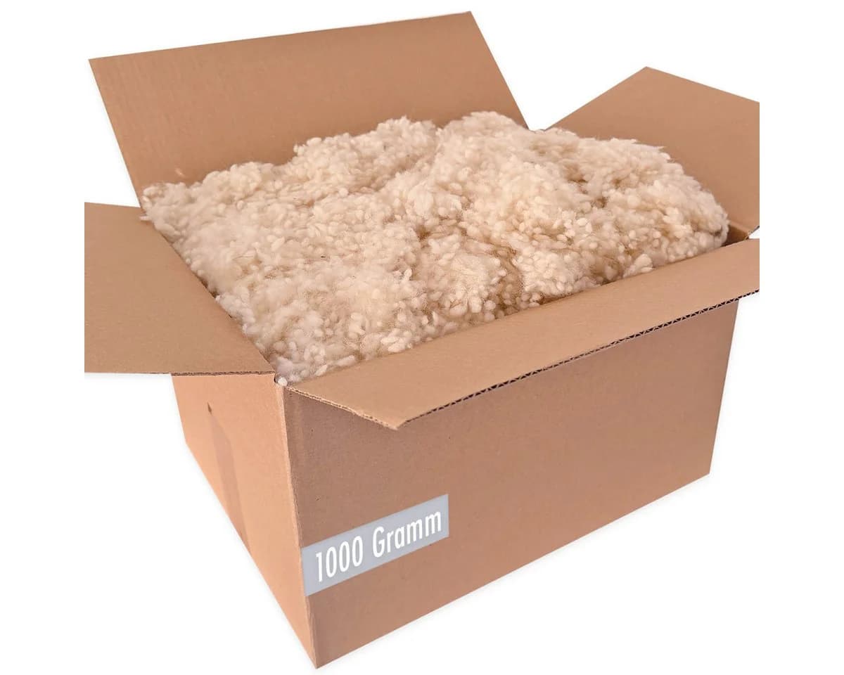 Heubergshop Kissenfüllung 1000 Gramm Schafwollkügelchen kbT - Bild 2