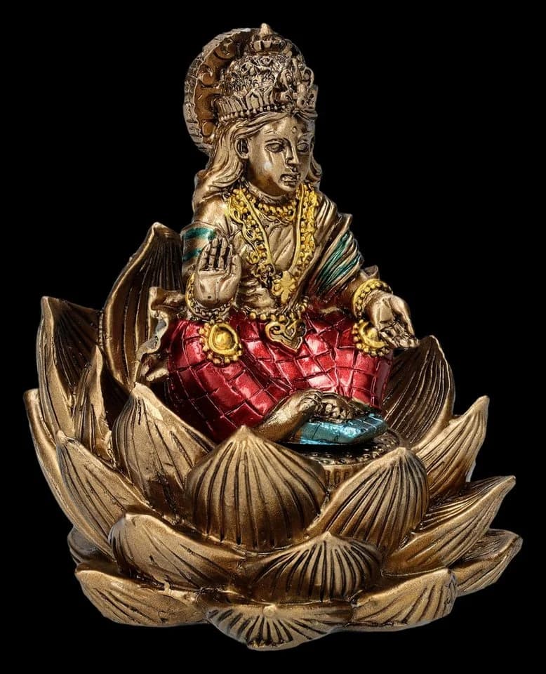 Figuren Shop GmbH Lakshmi Figur Kunststein (Polyresin) Hinduismus