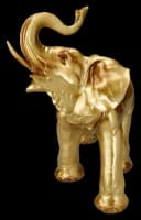 Figuren Shop GmbH Goldener Elefantenbulle - Tierfigur Deko Bild 3