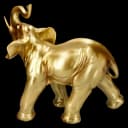 Figuren Shop GmbH Goldener Elefantenbulle - Tierfigur Deko Bild 4