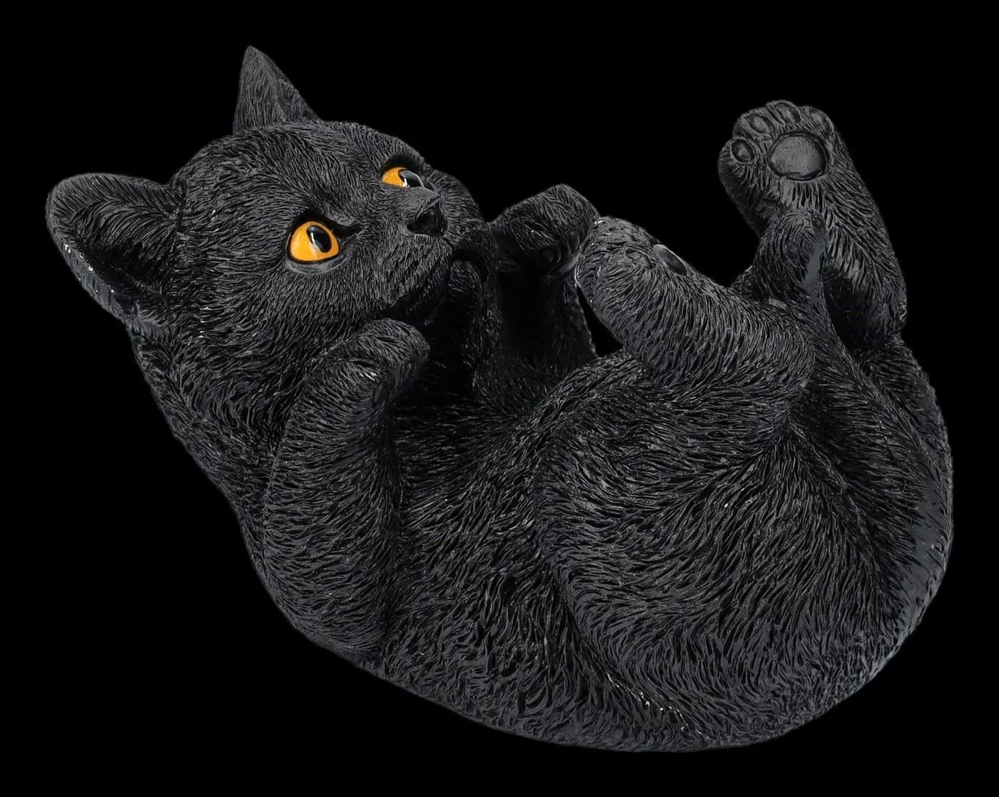 Figuren Shop GmbH Tierfigur Handyhalter Katze schwarz - Familiar Helper