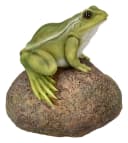 Figuren Shop GmbH Gartenfigur Frosch auf Stein Deko Bild 2