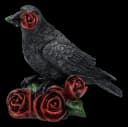 Figuren Shop GmbH Rabenfigur Rose of the Raven Dekofigur Vogelfigur Rosen Deko Bild 1