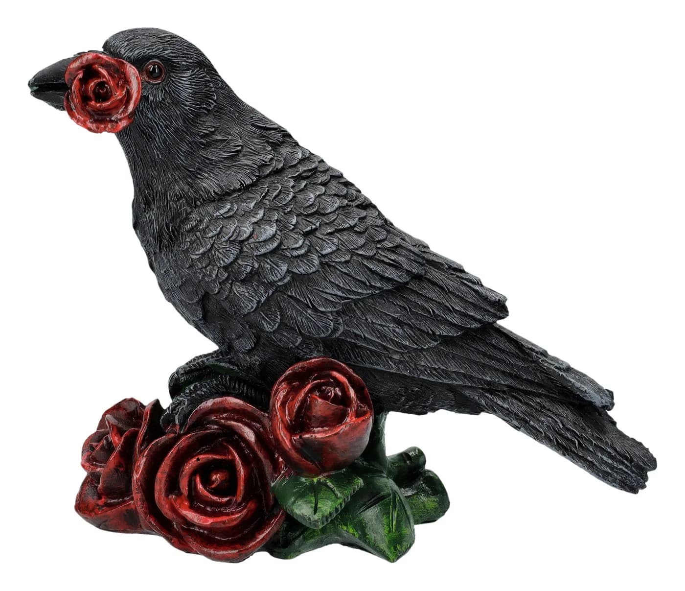 Figuren Shop GmbH Rabenfigur Rose of the Raven Dekofigur Vogelfigur Rosen Deko - Bild 2