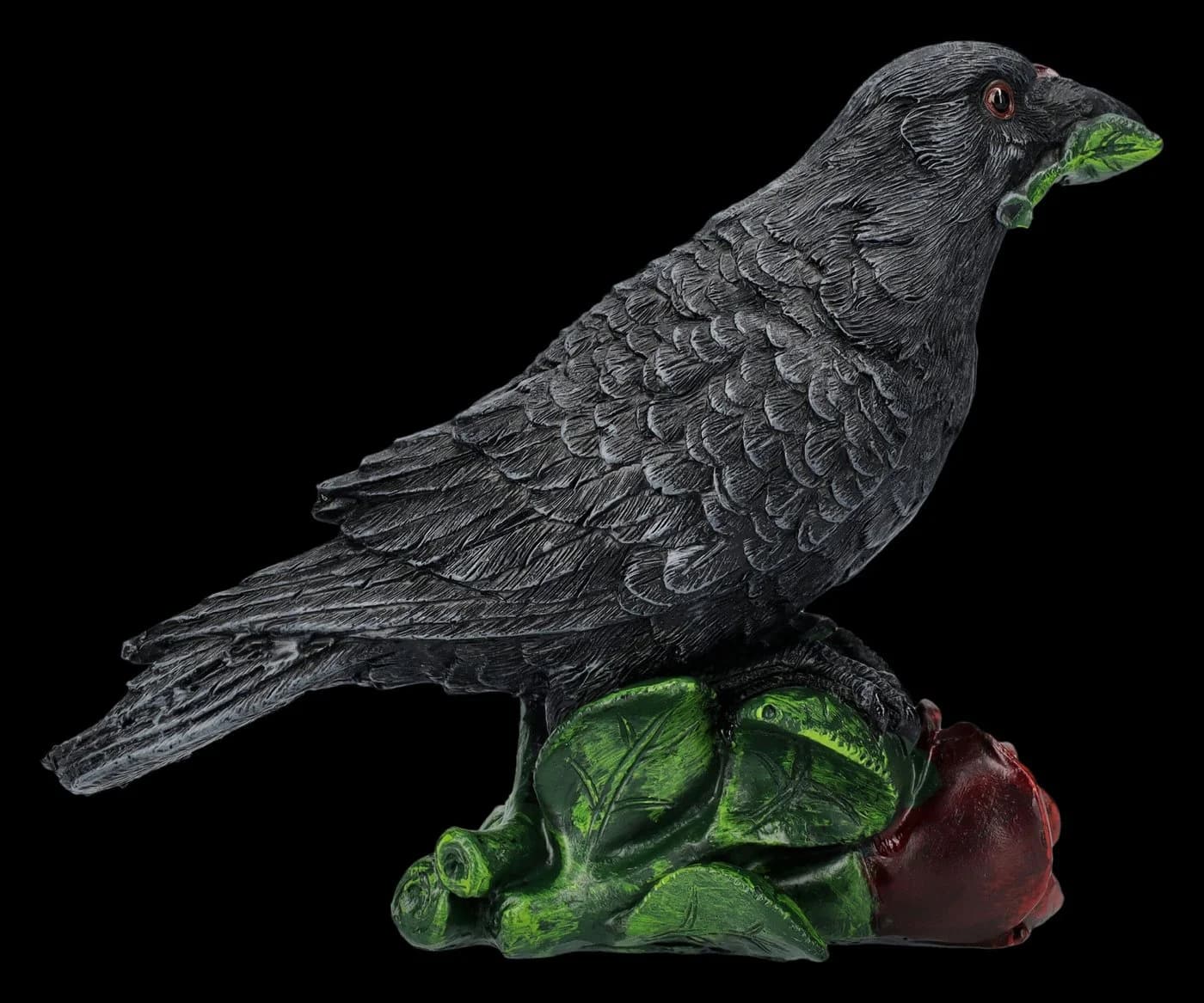 Figuren Shop GmbH Rabenfigur Rose of the Raven Dekofigur Vogelfigur Rosen Deko - Bild 4