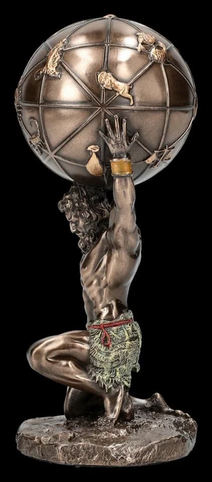 Dekofigur Atlas mit Globus Veronese Mythologie - Bild 4