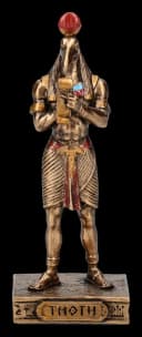 Thoth Figur Ägyptischer Gott Miniatur Bronziert Bild 1