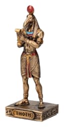 Thoth Figur Ägyptischer Gott Miniatur Bronziert Bild 2