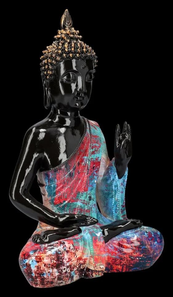 Figuren Shop GmbH Buddha Figur Colorful Art Mittel Buddhismus Mythologie