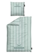 Sansibar Sylt Bettwäsche Modern Stripe 100% Baumwolle Grün 2-teilig Bild 2