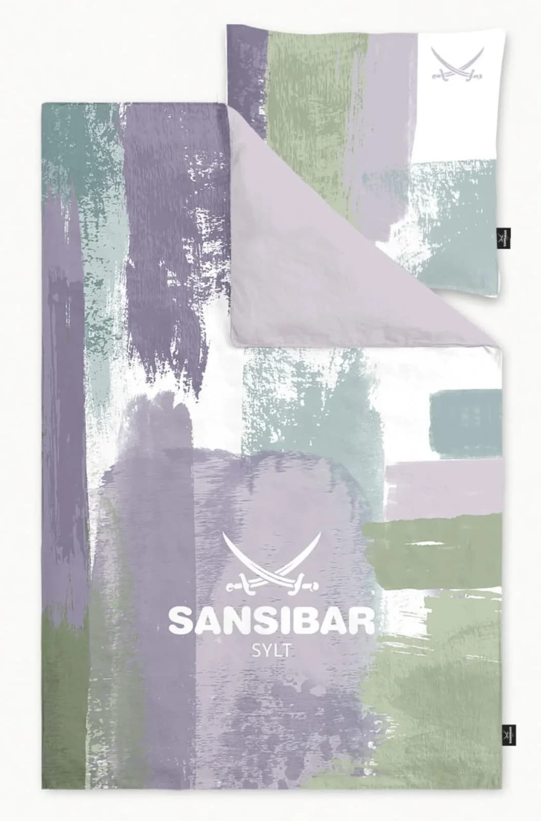 Sansibar Bettwäsche PAINT Satin Flieder 100% Baumwolle