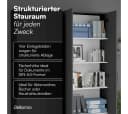 Bellamio Mehrzweckschrank Apol Anthrazitschwarz Aktenschrank 2 Türen 5 Fächer Bild 3