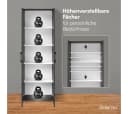 Bellamio Mehrzweckschrank Apol Anthrazitschwarz Aktenschrank 2 Türen 5 Fächer Bild 4