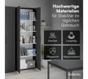 Bellamio Mehrzweckschrank Apol Anthrazitschwarz Aktenschrank 2 Türen 5 Fächer Bild 5
