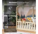 Bellabino Hausbett Bia mit Lattenrost Natur Massivholz Kinderbett Bild 4
