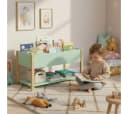 Bellabino Kinderregal Teme mit Fächern und Ablagefach mintgrün/natur Bild 1