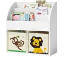 Bellabino Kinderregal Koro Weiß mit 5 Fächern und Faltboxen Bild 2