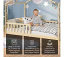 Bellabino Hausbett Bia mit Lattenrost Natur Bodenbett Bild 3
