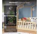 Bellabino Hausbett Bia mit Lattenrost Natur Bodenbett Bild 4