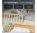 Bellabino Hausbett Bia mit Lattenrost Natur Bodenbett Bild 5
