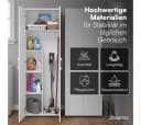Bellamio Mehrzweckschrank-Set Apol Weiß 2er-Set mit Staubsaugerfach Bild 3