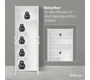 Bellamio Mehrzweckschrank-Set Apol Weiß 2er-Set mit Staubsaugerfach Bild 5