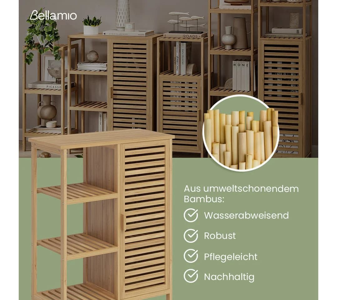 Bellamio Badmöbel-Set Newa Bambus 2-teilig - Bild 1