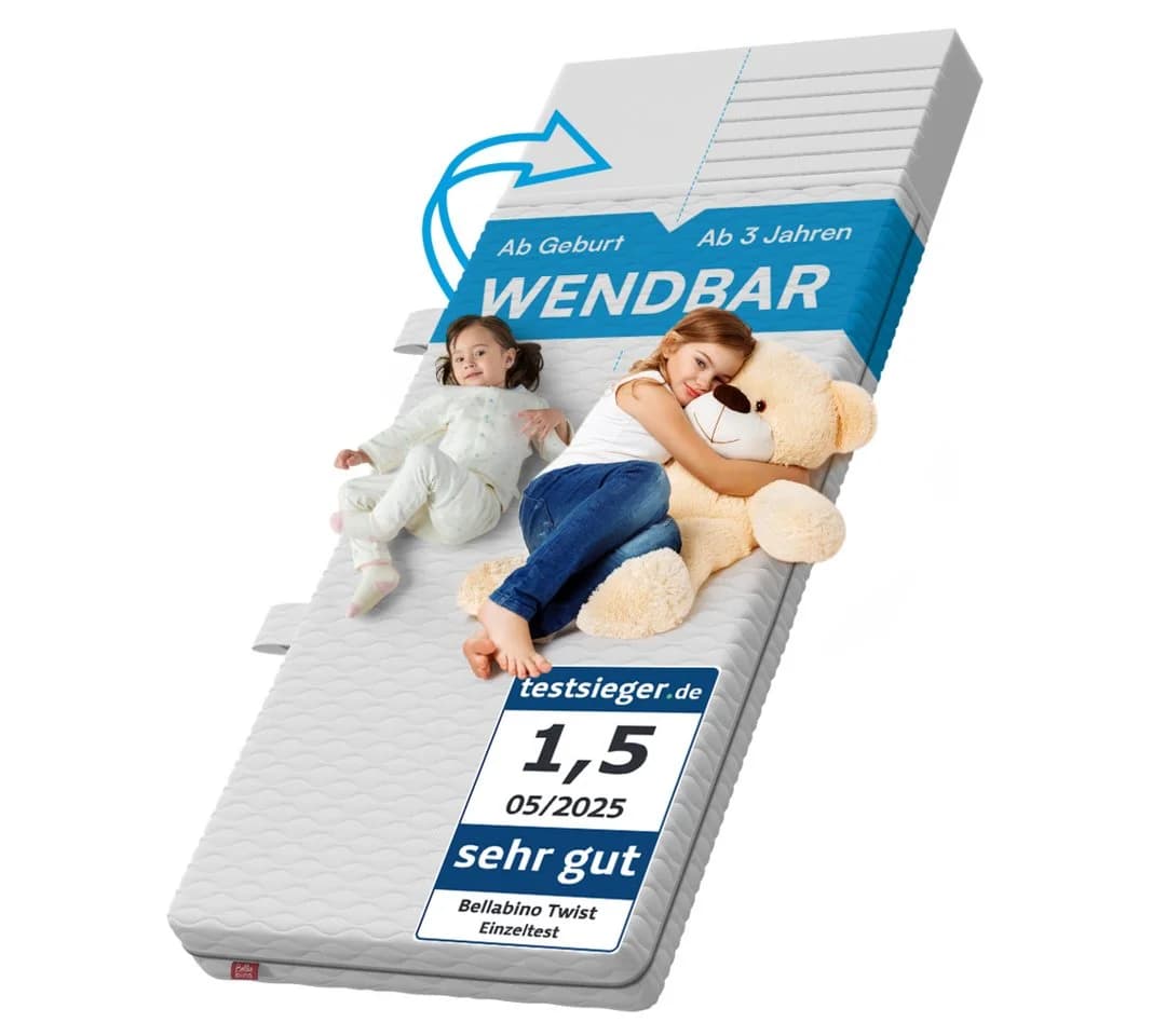 Bellabino Kindermatratze Twist Wendbar 7-Zonen Kaltschaum - Bild 2