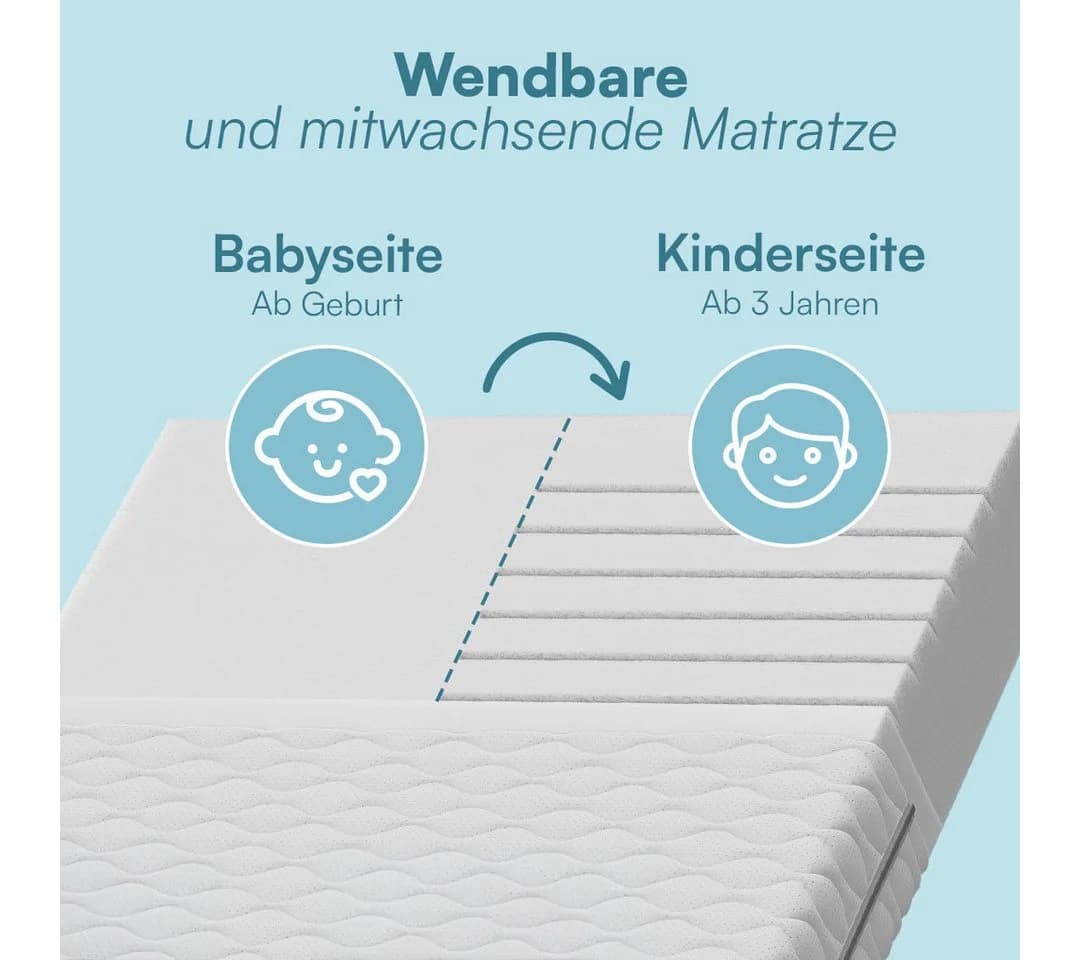 Bellabino Kindermatratze Twist Wendbar 7-Zonen Kaltschaum - Bild 3
