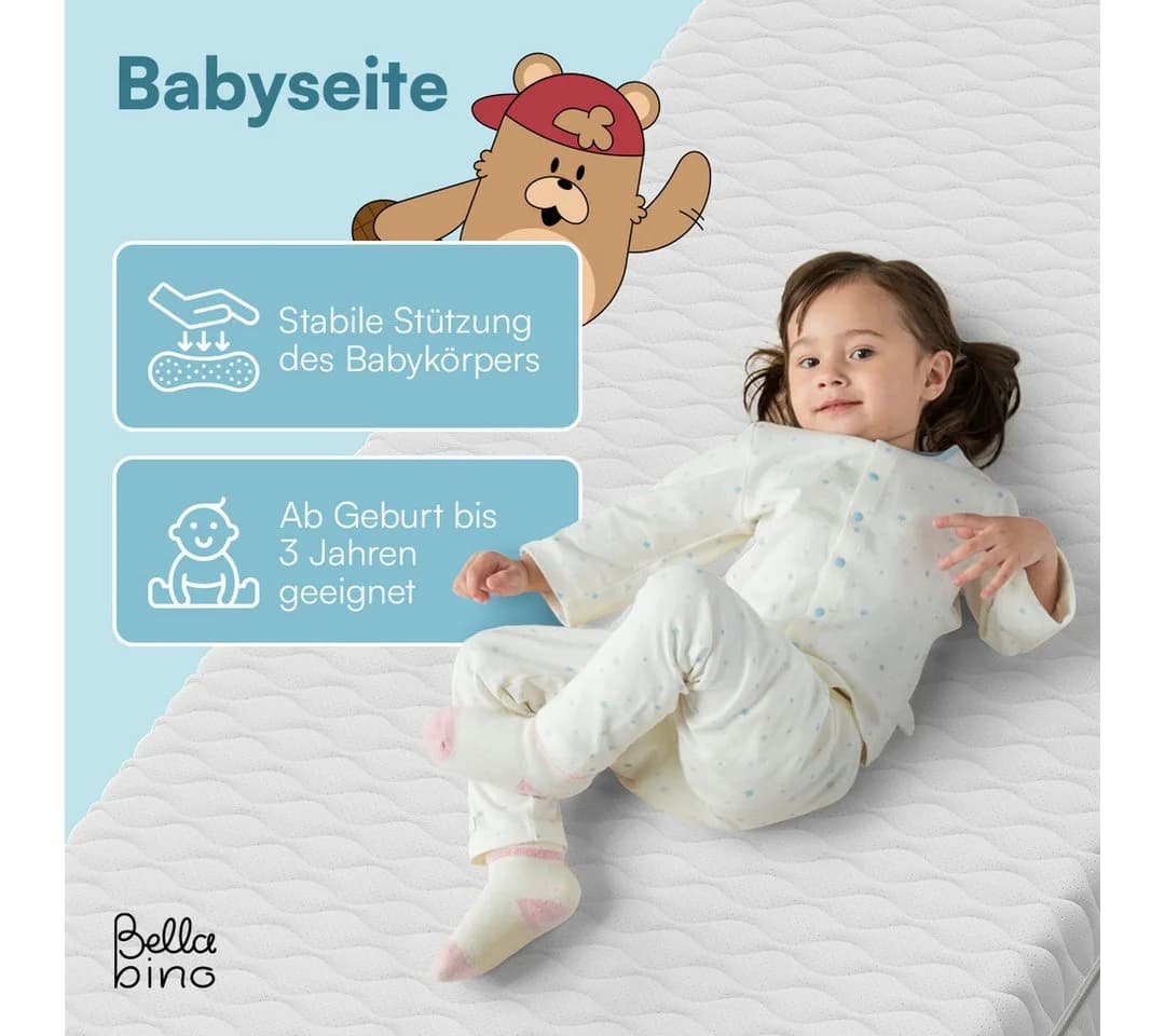 Bellabino Kindermatratze Twist Wendbar 7-Zonen Kaltschaum - Bild 4